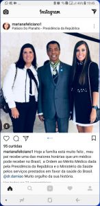 mariana2 146x300 - NINJA NA REDE: filha de Damião Feliciano comemora honraria médica recebida pelo pai: “Hoje a família está muito feliz”