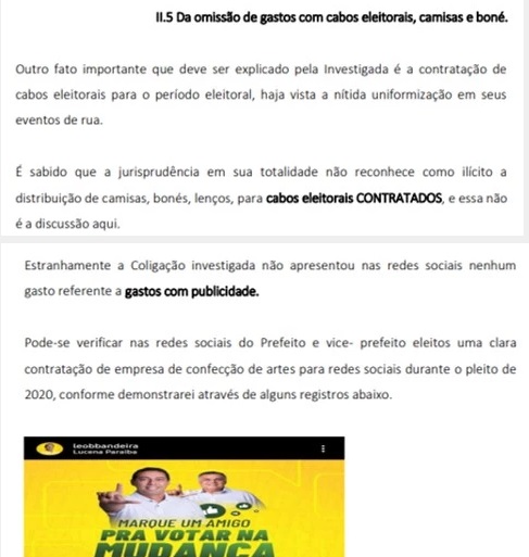 7 - CAIXA 2 NAS ELEIÇÕES: ação na Justiça Eleitoral pede a cassação do prefeito de Lucena por omissão de gastos de campanha